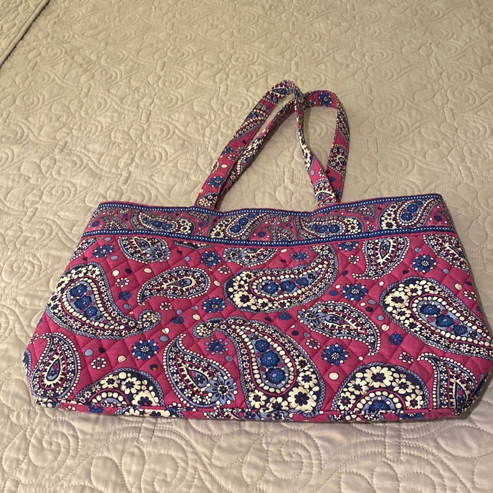 Large Boysenberry tote bag by Vera Bradley